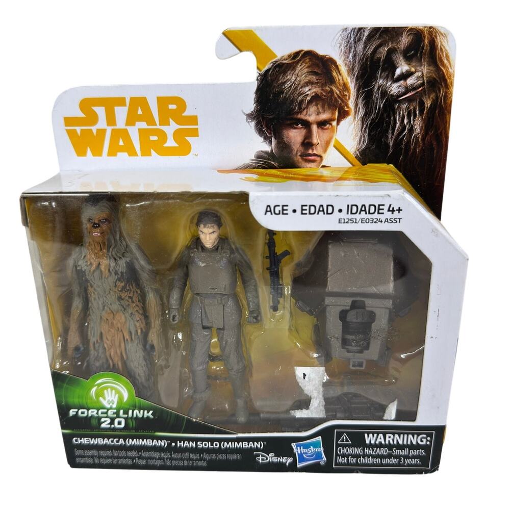 Star Wars Solo Force Link 2.0 Action Figures - Chewbacca & Han Solo (Mimban)